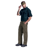 Barron Men's Cargo Pants – 270g 100% Cotton Canvas, Enzyme Washed – Multiple Flap Pockets, Triple-Stitched Back Rise, Hammer Loop & Bar-Tacked Stress Points | Usbandmore