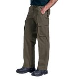 Barron Men's Cargo Pants – 270g 100% Cotton Canvas, Enzyme Washed – Multiple Flap Pockets, Triple-Stitched Back Rise, Hammer Loop & Bar-Tacked Stress Points | Usbandmore