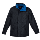 Barron 120g Men's Cobalt-Black 3-in-1 Jacket – Vapourtex Waterproof Outer Shell, Micro Polar Fleece Inner – Concealed Zip-Off Hood, Zippered Storm Flap, Adjustable Shock Cord Toggled Hem | Usbandmore