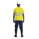 150g Poly Cotton Safety T-Shirt with tape - Barron|USBANDMORE