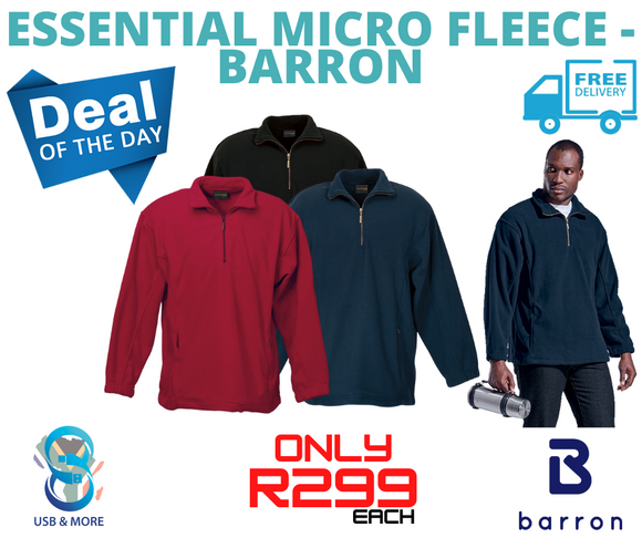 Mens Essential Micro Fleece - Barron - USB & MORE