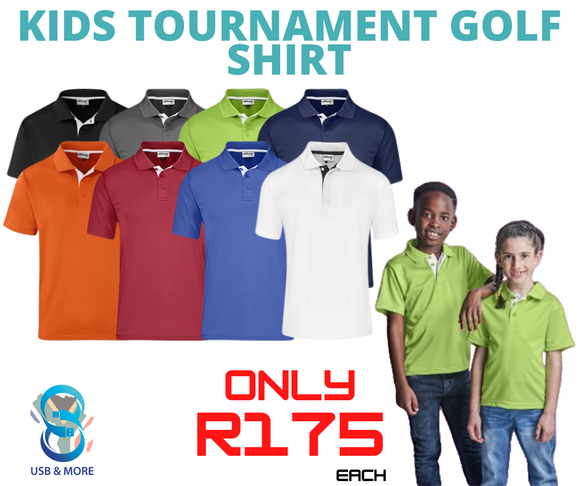 Kids Tournament Golf Shirt - USB & MORE