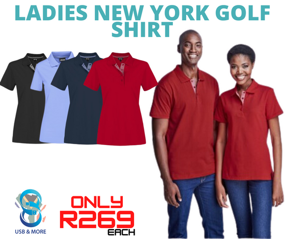 Women's New York Golf Shirt - USB & MORE
