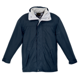 Barron 120g Men's Silver-Navy 3-in-1 Jacket – Vapourtex Waterproof Outer Shell, Micro Polar Fleece Inner – Concealed Zip-Off Hood, Zippered Storm Flap, Adjustable Shock Cord Toggled Hem | Usbandmore