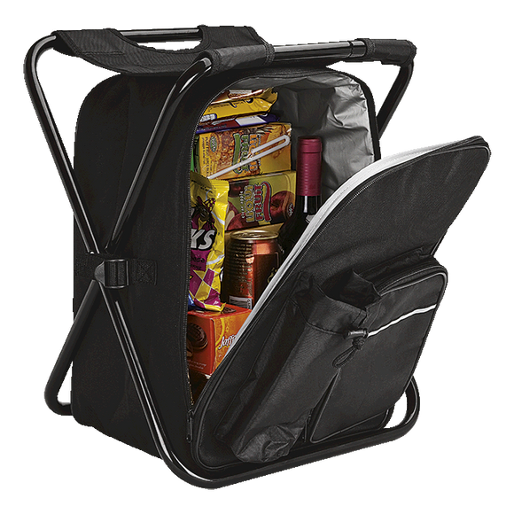 Picnic Chair Backpack Cooler - 420D - 600D - PEVA Lining - Barron - USB & MORE