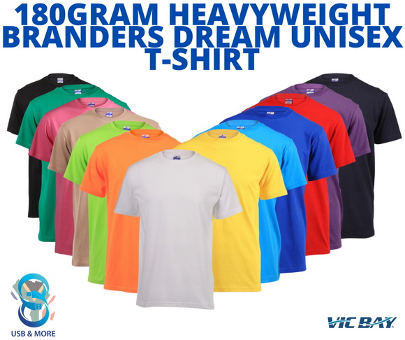 180g Heavyweight Branders Dream Unisex T-Shirt - USB & MORE