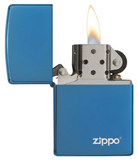 Classic High Polish Blue Zippo Logo Clippa Sales