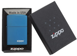 Classic High Polish Blue Zippo Logo Clippa Sales