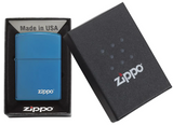 Classic High Polish Blue Zippo Logo - USB & MORE