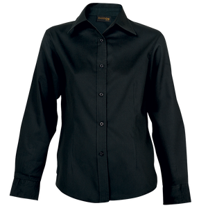 Ladies Brushed Cotton Twill Blouse Long Sleeve - Barron - USB & MORE