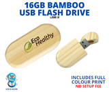 16GB Bamboo USB Flash Includes UV Print - USB & MORE