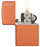 Classic Orange Matte Zippo Logo - USB & MORE