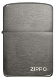Black Ice® 1941 Replica Zippo Lighter with Logo – Flat Planes & Sharper Edges – Four-Barrel Hinge – Windproof, Refillable – Distinctive Zippo "Click," Made in USA, Lifetime Guarantee | Usbandmore