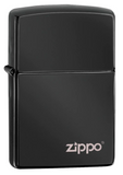 Classic High Polish Black Zippo Logo - USB & MORE