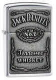 Jack Daniel's® High Polish Chrome Lighter – Windproof Zippo with Jack Daniel's Emblem – All Metal Construction – Refillable Lifetime Use – Made in USA – Requires Zippo Lighter Fuel (Sold Separately) | Usbandmore