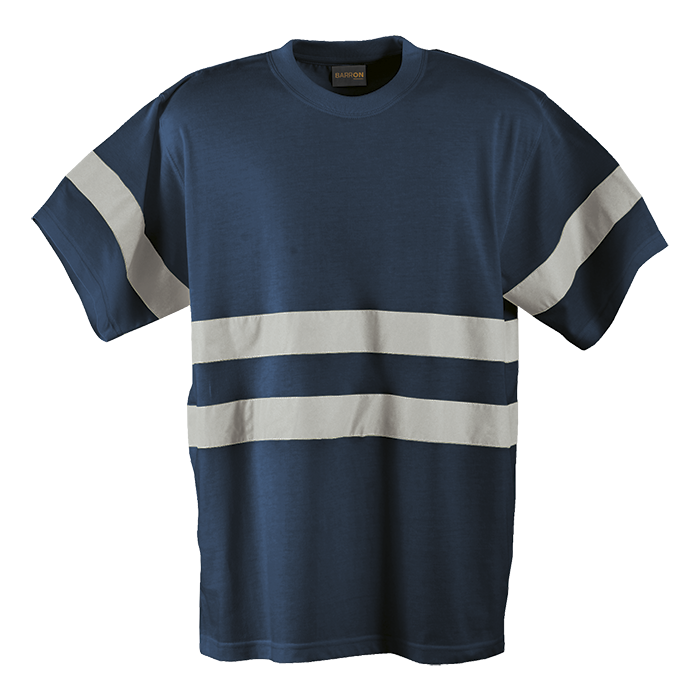 150g Poly Cotton Safety T-Shirt with tape - Barron|USBANDMORE