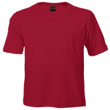 Barron 145g Kiddies Crew Neck T-Shirt Red – 100% Carded Cotton Single Jersey – Double-Ribbed Collar, Reactive Dyed, Shoulder Seam Taping | Usbandmore