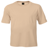 Barron 145g Kiddies Crew Neck T-Shirt Stone – 100% Carded Cotton Single Jersey – Double-Ribbed Collar, Reactive Dyed, Shoulder Seam Taping | Usbandmore