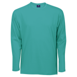 145g Mens Long Sleeve T-Shirt  Aquamarine - Barron |USBANDMORE