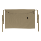 Barron Bistro Apron Khaki – Double Front Pocket with Pen Slot, Multi-Functional Pocket, One Size Fits All, Cloth Loop – 200g Poly Cotton Twill – SADC, SEDEX Certified | Usbandmore