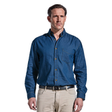 Mens Denver Denim Shirt Long Sleeve - Barron|usbandmore