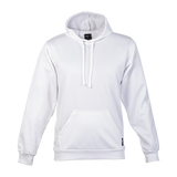 BRT Performance Hoodie White – 260g 100% Polyester Brushed Sports Knit – Kangaroo Pockets, BRT Branding, High Quality Finish, Flat Tonal Drawcord | Usbandmore
