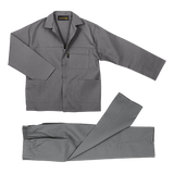 Barron Budget Poly Cotton Conti Suit Grey Barron |usbandmore