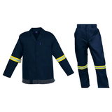 Barron Budget Poly Cotton Conti Suit with Reflective Dark Navy Barron |usbandmore