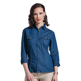 Ladies Denver Denim Blouse - Barron |USBANDMORE