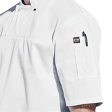 Barron Figo Utility Top – Short Sleeve, Double Breasted Front Panel and Yoke, Thermometer Sleeve Pocket, Side Slits – 190g 80/20 Poly Cotton Fabric – Bar-tacked and Single Top-stitched Armholes and Shoulders – Proudly South African | Usbandmore