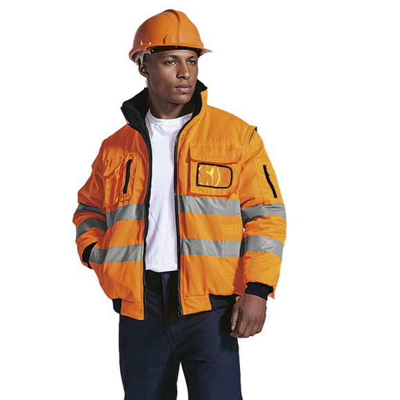 Barron Barricade Jacket – 100% Coated Oxford Polyester – Removable Sleeves, Ribbed Hem & Cuffs, Multiple Utility Pockets, Water Resistant Finish | Usbandmore