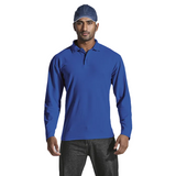 175g Mens Pique Knit Long Sleeve Golfer - Barron Barron