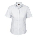 Ladies Basic Poly Cotton Blouse Short Sleeve - Barron - USB & MORE