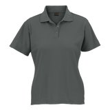 175g Ladies Pique Knit Golfer – 65/35 Poly-Cotton Blend with Anti-Pill Finish – Feminine Fit, Double-Needle Finish, Three-Button Placket, BARRON Two Ridge Collar, Side Slits | Usbandmore