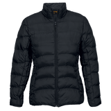 Ladies Stratford Jacket – 55g Nylon Outer & Lining – Funnel Neck Collar, Inseam Pockets with Invisible Zips, Quilted with Breathable Padding, Elasticated Cuffs