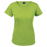 145g Ladies Barron Crew Neck T-Shirt - Lime Barron |USBANDMORE