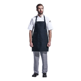 Premium Bib Apron Denim – Adjustable Strap, Dual-Compartment Pocket with Pen Slot & Rivet Detail, 10oz 100% Cotton Denim | Usbandmore