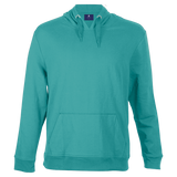 Barron Beckham Aquamarine  Hooded Sweater – 240g 100% Cotton with Brushed Inner – Kangaroo Pocket, Tonal Ribbing, Chunky Drawcord, Two-Piece Hood | Usbandmore