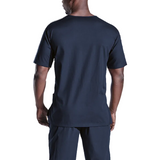 Riley Scrub Top – 150g 65/35 Poly Cotton Poplin – V-Neckline, Multiple Welt Pockets, Easy-Care Fabric, Long Side Slits | Usbandmore