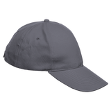 5 Panel Boost Cap Grey – Structured Low Profile Design with Pre-Curved Peak, Velcro Closure, 100% Polyester Twill Fabric | Usbandmore