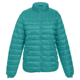 Barron Value Puffer Jacket Ladies Aquamarine
 – 20D Nylon Outer Shell with Ultra-Soft Padding – Fully Lined & Quilted, Funnel Collar, Elasticated Cuffs & Hem | Usbandmore