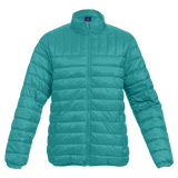 Men’s Aquamarine Value Puffer Jacket – 20D Nylon Shell with Ultra Soft Quilted Padding – Funnel Collar, Elasticated Cuffs & Hem, Full Zip Closure | Usbandmore