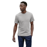 170g Pique Knit Jacquard Stripe T-Shirt |usbandmore