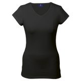 170g Essential V-Neck Slim Fit Ladies |usbandmore