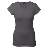 170g Essential V-Neck Slim Fit Ladies |usbandmore
