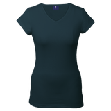 170g Essential V-Neck Slim Fit Ladies |usbandmore