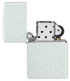Classic Glacier – Mottled Metallic Finish Zippo Lighter – Textured Surface, Windproof & Refillable – Lifetime Guarantee – Gift Boxed | Usbandmore