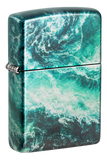 Zippo Lighter – Rogue Wave Design – 540 Fusion Print with Iridescent Metallic Tones, Windproof All-Metal Construction, Refillable | Usbandmore