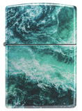 Zippo Lighter – Rogue Wave Design – 540 Fusion Print with Iridescent Metallic Tones, Windproof All-Metal Construction, Refillable | Usbandmore