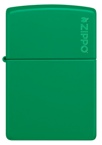 Classic Grass Green Matte Zippo Logo|USBANDMORE